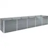 Image de Vidaxl - Lit Surélevé De Jardin Acier Galvanisé 400x80x45 Cm Gris