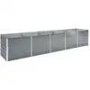 Image de Vidaxl - Lit Surélevé De Jardin Acier Galvanisé 400x80x77 Cm Gris