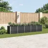 Image de vidaXL Parterre de jardin surélevé Acier galvanisé 400x80x77 cm Anthracite