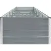 Image de vidaXL Lit surélevé de jardin Acier galvanisé 480x80x45 cm Gris