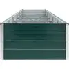 Image de vidaXL Parterre de jardin surélevé Acier galvanisé 480x80x45 cm Vert