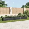 Image de vidaXL Parterre de jardin surélevé Acier galvanisé 480x80x45 cm Anthracite