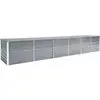 Image de Vidaxl - Lit Surélevé De Jardin Acier Galvanisé 480x80x77 Cm Gris