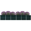 Image de vidaXL Parterre de jardin surélevé Acier galvanisé 480x80x77 cm Vert