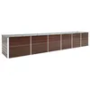 Image de Lit Surélevé De Jardin Acier Galvanisé 480x80x77 Cm Marron