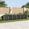 Image de vidaXL Parterre de jardin surélevé Acier galvanisé 480x80x77 cm Anthracite