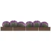 Image de Vidaxl - Lit Surélevé De Jardin Acier Galvanisé 600x80x45 Cm Marron