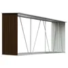Image de Abri De Stockage De Bois Acier Galvanisé 330x84x152 Cm Marron Vidaxl