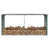 Image de Abri De Stockage De Bois Acier Galvanisé 330x92x153 Cm Vert