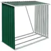 Image de Abri De Stockage De Bois Acier Galvanisé 163x83x154 Cm Vert Vidaxl