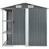 Image de vidaXL Abri de jardin avec étagère Gris 205x130x183 cm Fer