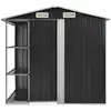 Image de vidaXL Abri de jardin avec étagère Anthracite 205x130x183 cm Fer
