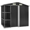 Image de Abri De Jardin Avec Étagère Anthracite 205x130x183 Cm Fer Vidaxl