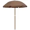 Image de Parasol De Jardin Avec Mât En Acier 180 Cm Taupe Vidaxl