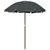 Image de Vidaxl   Parasol Droit Anthracite 180 Cm   Mât En Acier 28/32 Mm   Protection Uv   Résistant À L'Eau   Facile À Nettoyer