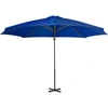 Image de vidaXL Parapluie avec mât en aluminium 300 cm bleu azur