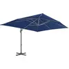 Image de vidaXL Parapluie avec mât en aluminium 4x3 m bleu azur