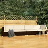 Image de Vidaxl - Salon De Jardin 4 Pcs Avec Coussins Résine Tressée Marron