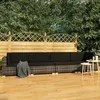 Image de Vidaxl - Salon De Jardin 4 Pcs Avec Coussins Résine Tressée Gris