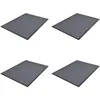 Image de Paillassons 4 Pcs Pvc Gris 90x60 Cm Vidaxl