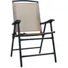 Image de vidaXL Chaises de jardin pliantes 2 pcs. Textilène Taupe