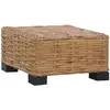Image de Table Basse 47x47x28 Cm Rotin Naturel Vidaxl