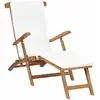 Image de Vidaxl - Légant Jardin En Bois Retlinable Draio Avec Différentes Couleurs Coussins Couleur : Crème