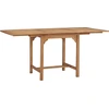 Image de vidaXL Table de jardin extensible (110-160)x80x75 cm bois massif teck