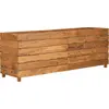 Image de vidaXL Lit surélevé 150x40x55 cm teck vieux bois et acier
