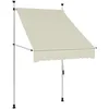 Image de Auvent Manuel Rétractable 100 Cm Crème