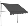 Image de vidaXL Store rétractable manuel avec LED 150 cm Anthracite