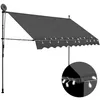 Image de Auvent Manuel Rétractable Avec Led 300 Cm Anthracite