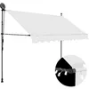 Image de Auvent Manuel Rétractable Avec Led 250 Cm Crème