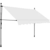 Image de vidaXL Store rétractable manuel avec LED 300 cm Crème