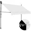 Image de Auvent Manuel Rétractable Avec Led 300 Cm Crème