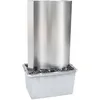 Image de Fontaine De Jardin Argenté 60,2x37x122,1 Cm Acier Inoxydable Vidaxl