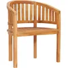 Image de Vidaxl - Chaise En Forme De Banane Bois De Teck Solide