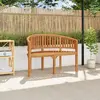 Image de vidaXL Banc de bananes 120 cm en teck massif