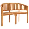 Image de Banc De Jardin En Forme De Banane 120 Cm Teck Solide Vidaxl