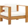 Image de Vidaxl - Chaise De Jardin Avec Coussin Crème Bois D'Acacia Solide