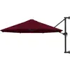 Image de Vidaxl - Parasol Mural Avec Mât En Métal 300 Cm Bordeaux