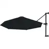 Image de vidaXL Parasol mural avec mât métallique 300 cm noir