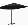 Image de Vidaxl - Parasol D'Extérieur Et Poteau En Aluminium 460x270 Cm Noir