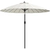 Image de vidaXL Parasol avec mât en aluminium 270 cm blanc sable