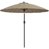 Image de vidaXL Parasol avec mât en aluminium 270 cm Taupe