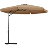Image de vidaXL Parasol avec mât en acier 300 cm Taupe