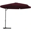 Image de vidaXL Parasol avec mât en acier 300 cm rouge bordeaux