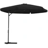 Image de vidaXL Parasol avec mât en acier 300 cm noir