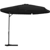Image de Vidaxl Garden Parasol With Steel Pole 300 Cm Black