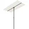 Image de Vidaxl - Parasol De Jardin Avec Mât En Aluminium 180x110 Cm Blanc Sable